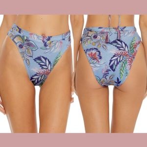 NEW BECCA [ Large‎ ] South Pacific High Waist Bikini Bottoms In Sky